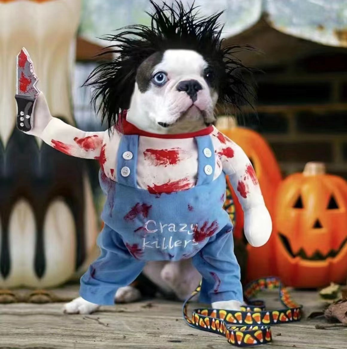 Pet Bloody Little-girl Style Clothes Pet Costume Halloween - Discount Halloween City