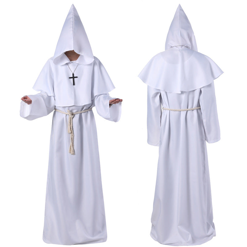 Halloween Costume Medieval Friar Wizard Costume - Costumes