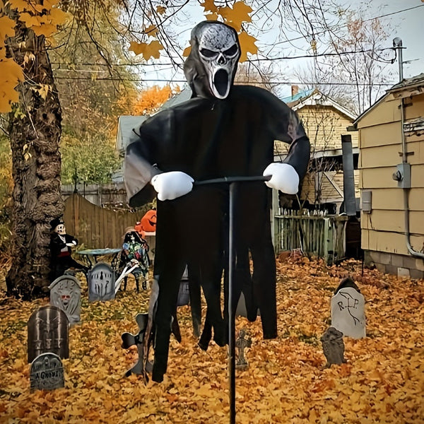 Halloween Scarecrow with Ghost Robe