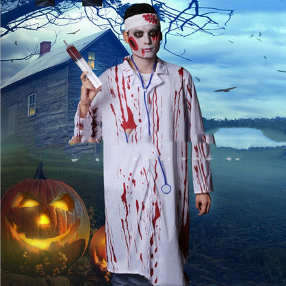 Men's Costume Adult with Blood Doctor Nurse - alternate view 4