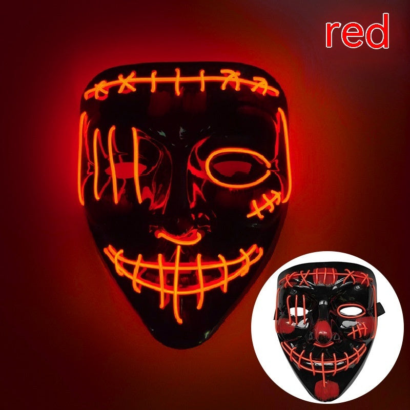 V-shaped Halloween Luminous Mask LED - Discount Halloween City
