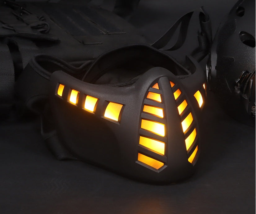 Halloween Carnival LED Half Face Mask - Discount Halloween City