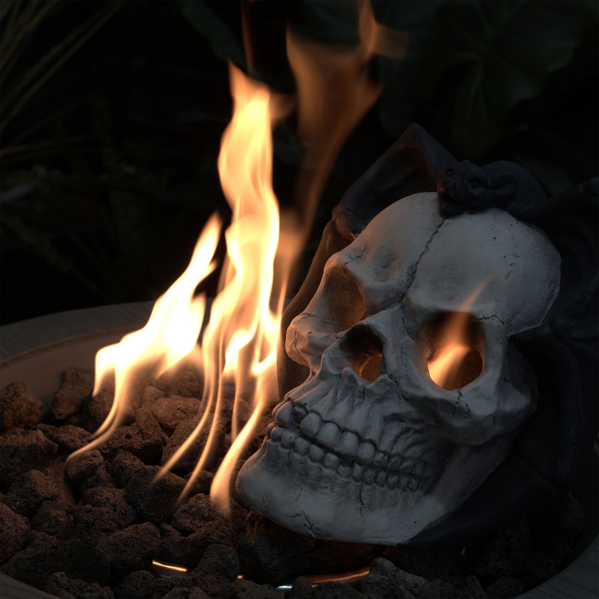 Demon Skull Gas Log for Fire Pit & Fireplace - alternate view 10