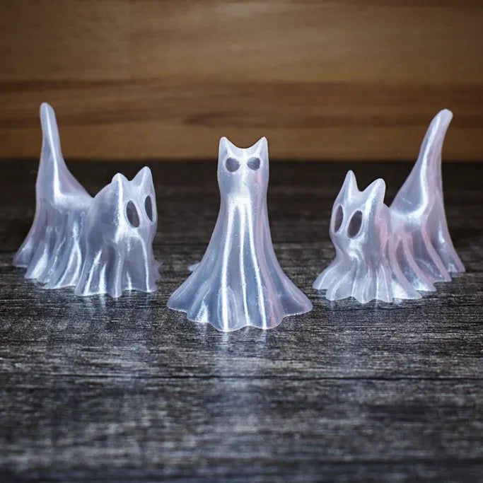 Halloween Ghost Cat Trio Desktop Decoration Ghost Dog - Discount Halloween City