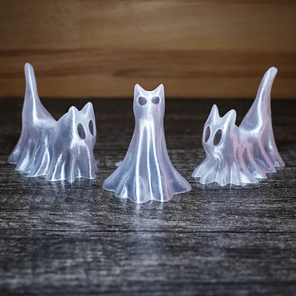 Halloween Ghost Cat Trio Desktop Decoration Ghost Dog - Discount Halloween City