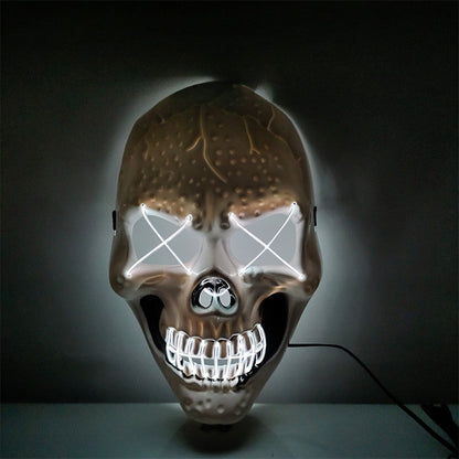 Halloween Skull Glowing Mask Bar Night Horror - Discount Halloween City
