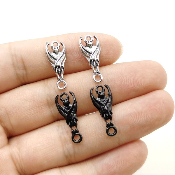 Double-hanging Bat Alloy Earrings