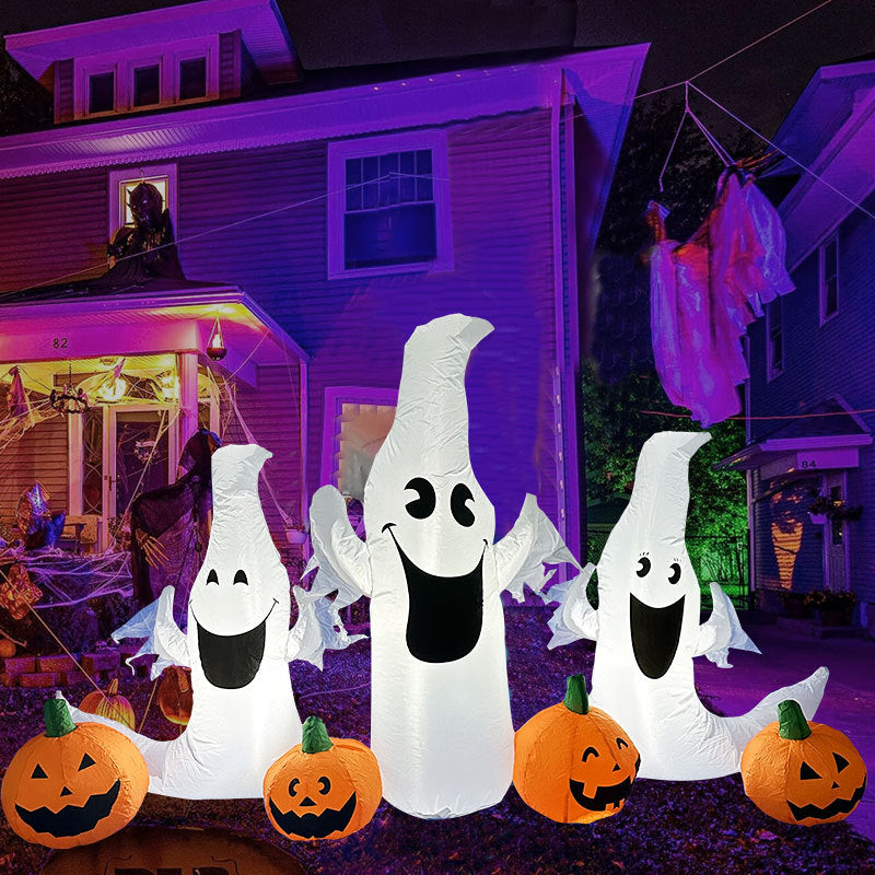 Halloween Inflatable Ghost with Pumpkin Slices Outdoor - product image 10
