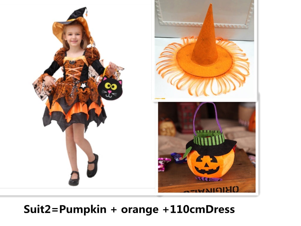 Halloween Kids Costume Witch Princess Dress - Discount Halloween City