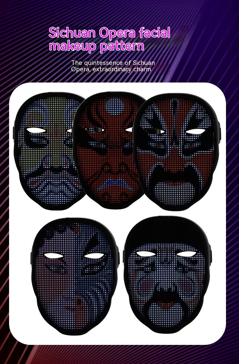Face Masks Full Color LED Halloween Mask - product image 6