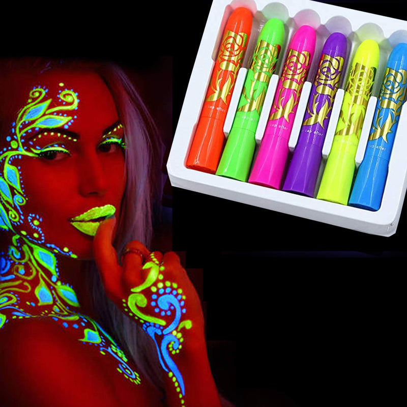 Luminous Face Color Set Party Halloween Event Makeup Props - product image 4