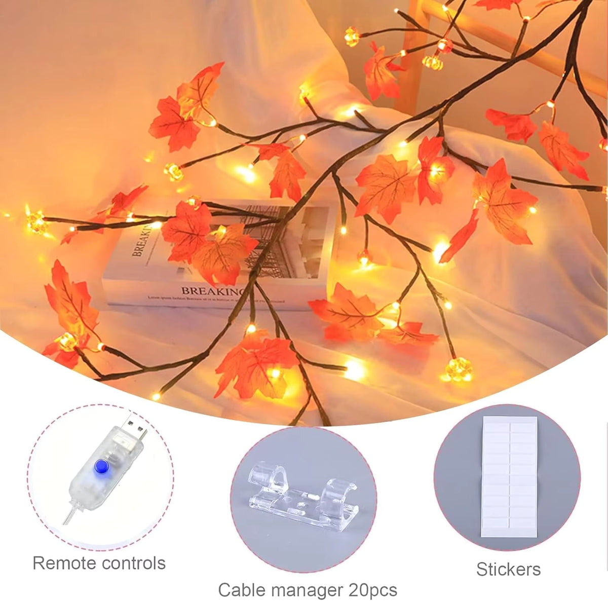 9.52 FT 144-LED Autumn Halloween Decorative Lights - product image 5