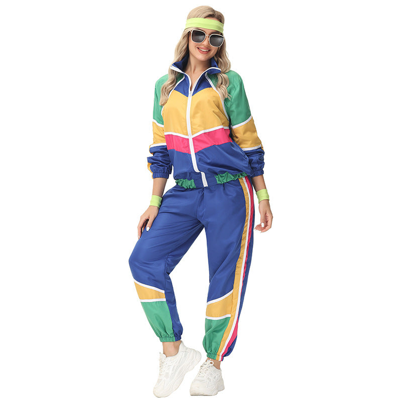 Halloween Retro Disco Baseball Uniform Costume - Discount Halloween City