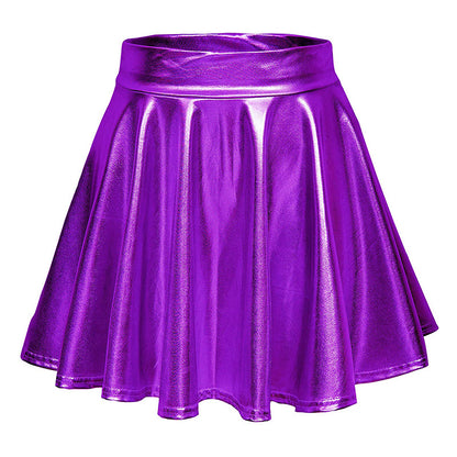 Cos Halloween Performance Costume Shiny Horn Pleated Mini - Costumes