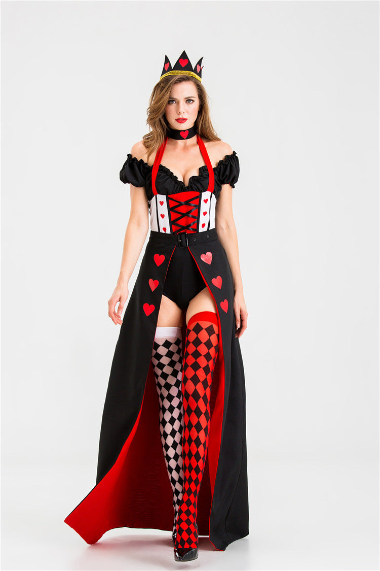 Queen of Hearts Queen Dress Uniform Halloween Costume - Discount Halloween City