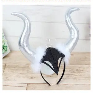 Halloween Accessories Demon Horn Headdress Demon Witch - Discount Halloween City