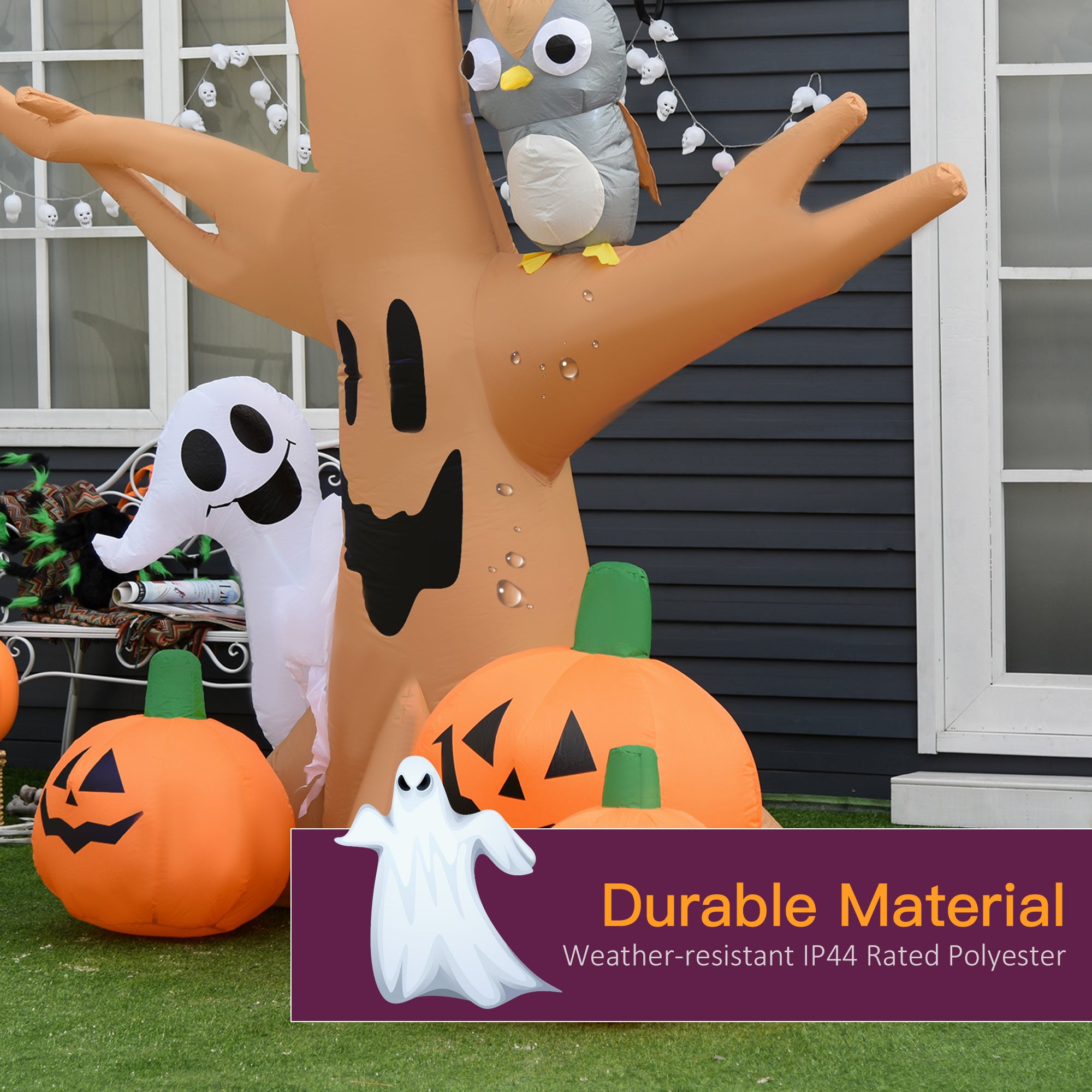 7.5' Tall Lighted Halloween Inflatables Outdoor Decorations - Discount Halloween City