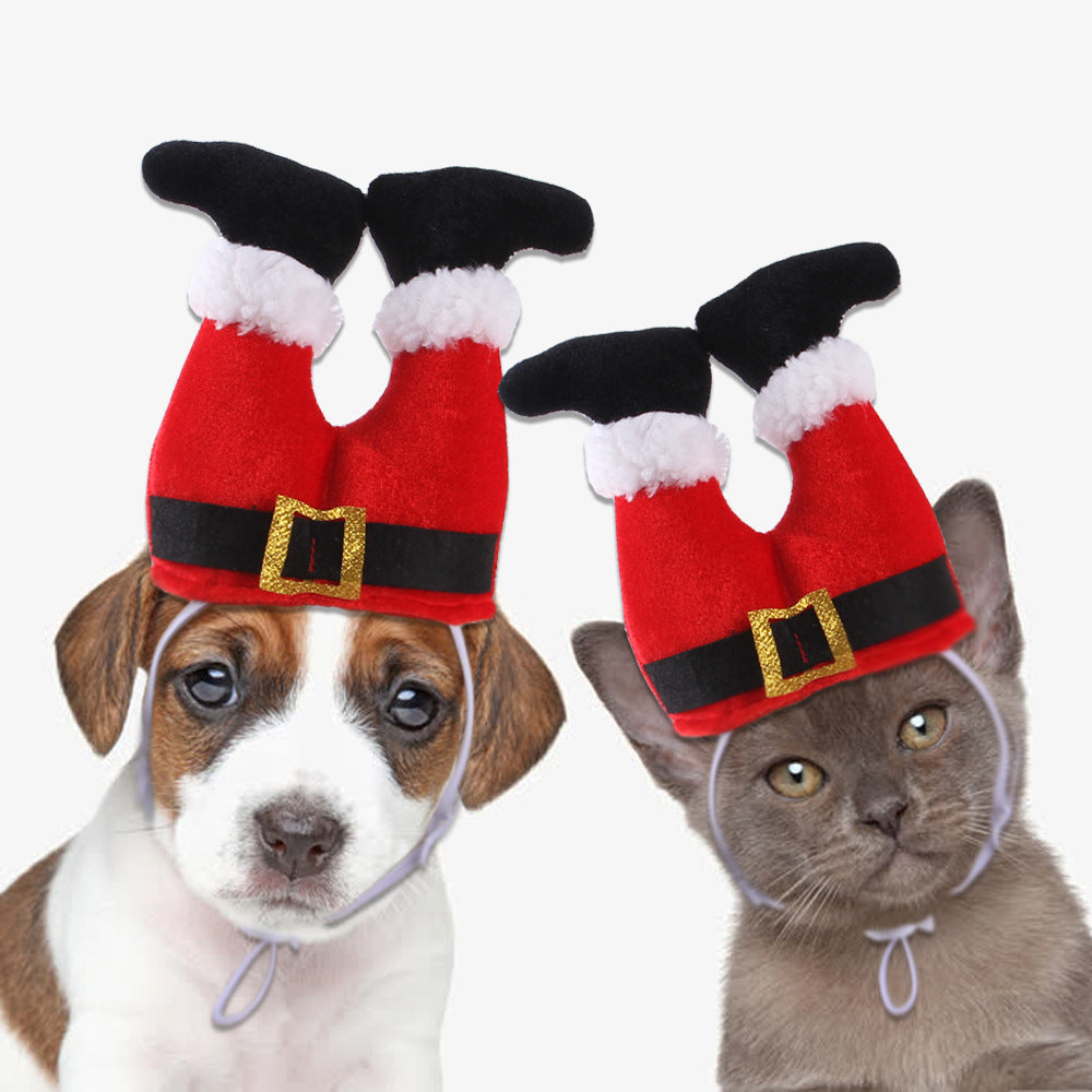 Dog Cat Christmas Costume Christmas Hat for Pet Outfit for