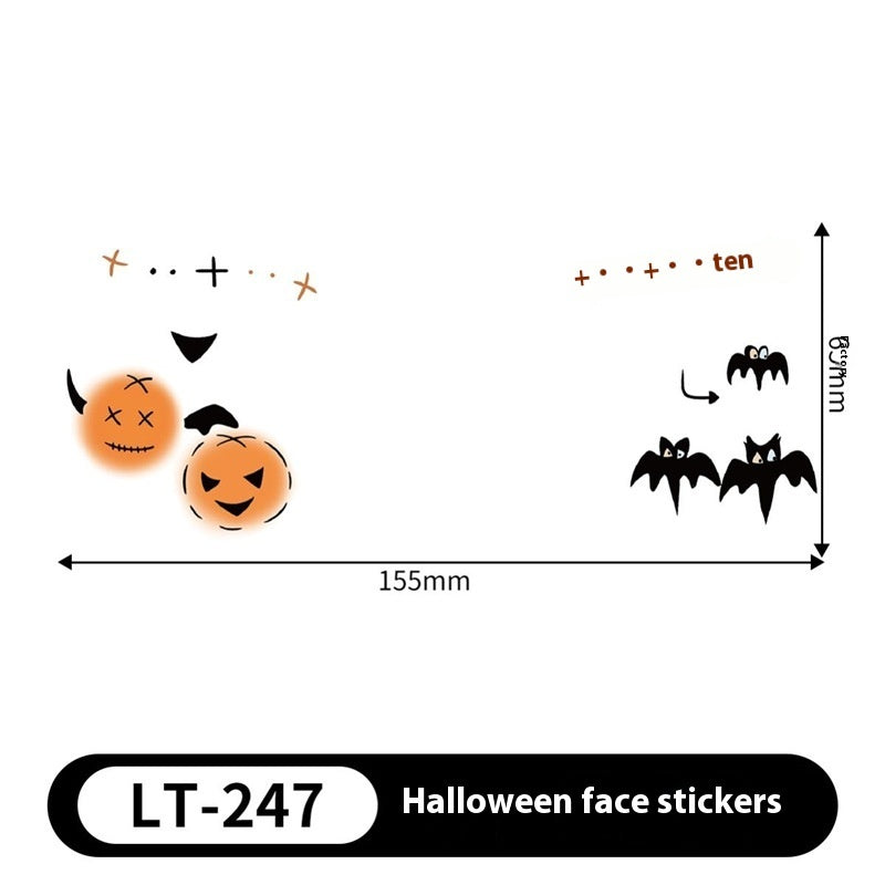 Halloween Makeup Stickers Dress Up Cute Painted - Discount Halloween City