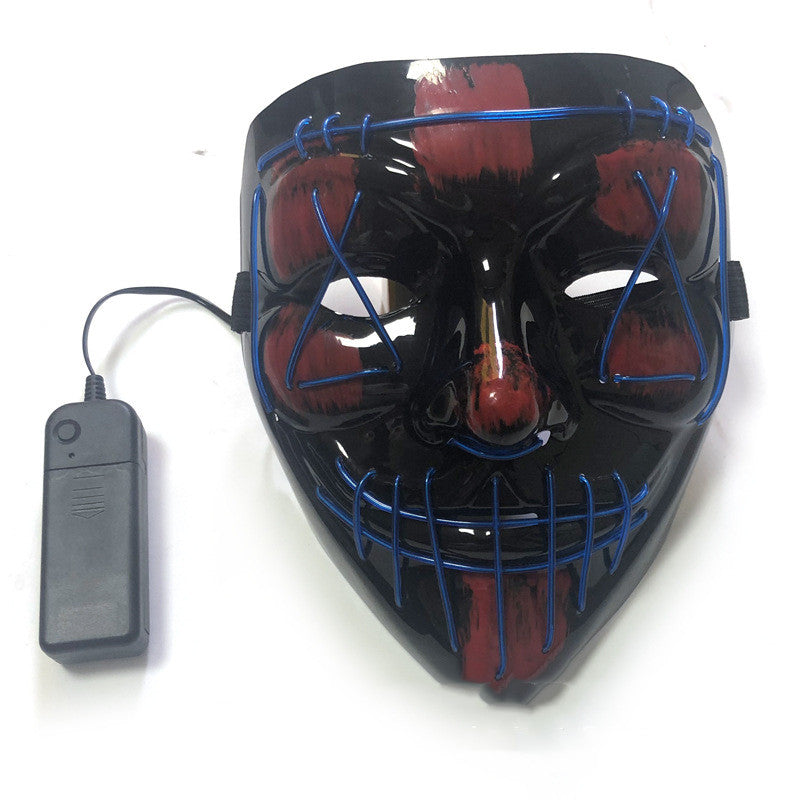 Halloween EL Glowing Mask Ghost Dance Step - Discount Halloween City