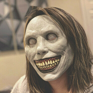 Creepy Halloween Smiley Face Mask Horror - Discount Halloween City