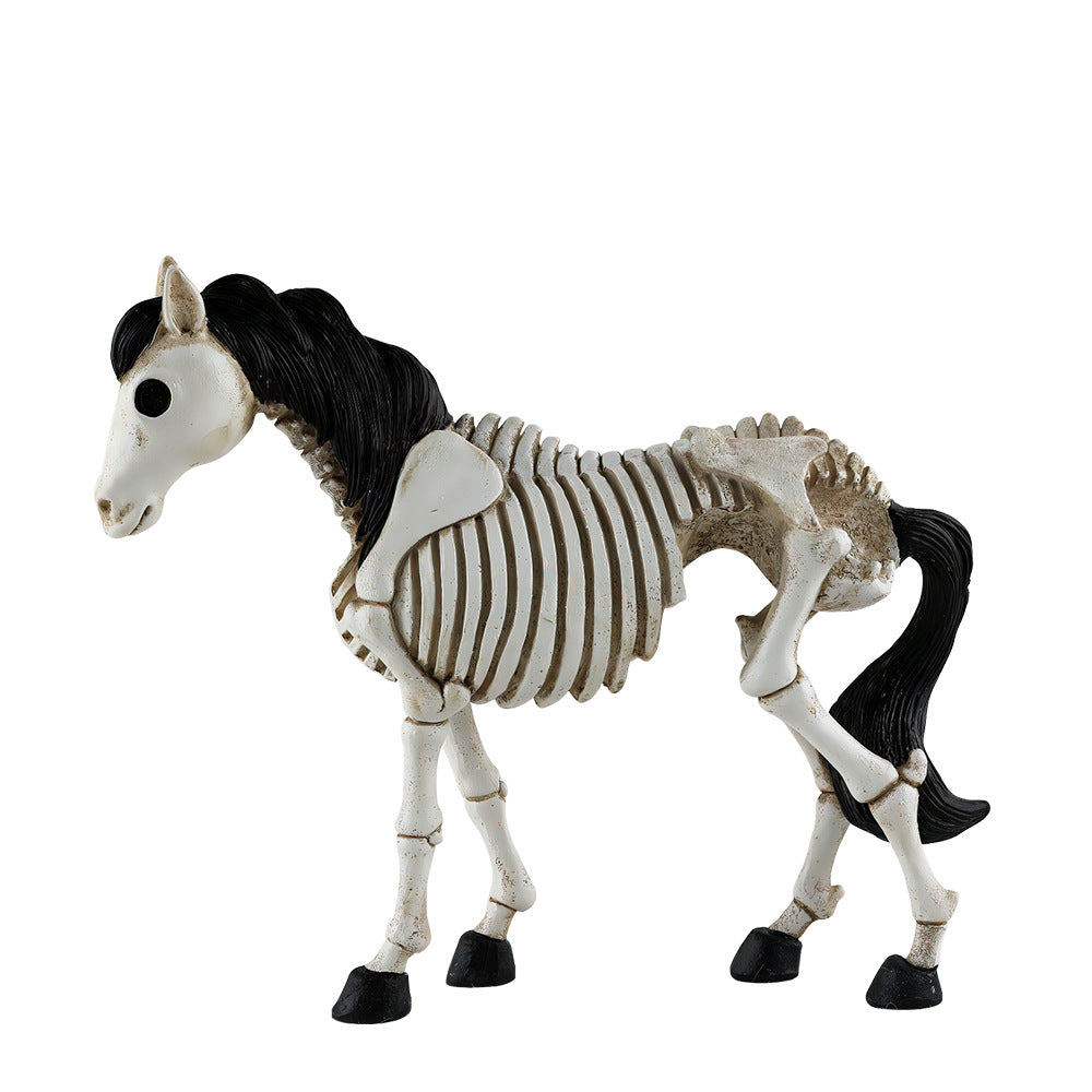 Skeleton Skull Horse Ornament Resin Decorations - alternate view 5