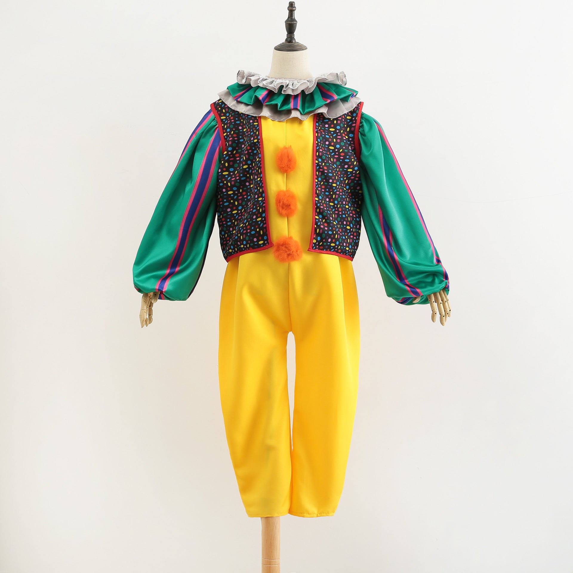 Clown Return Ghost Cos Red-Haired Sewer Clown Cosplay Halloween Costume - Discount Halloween City