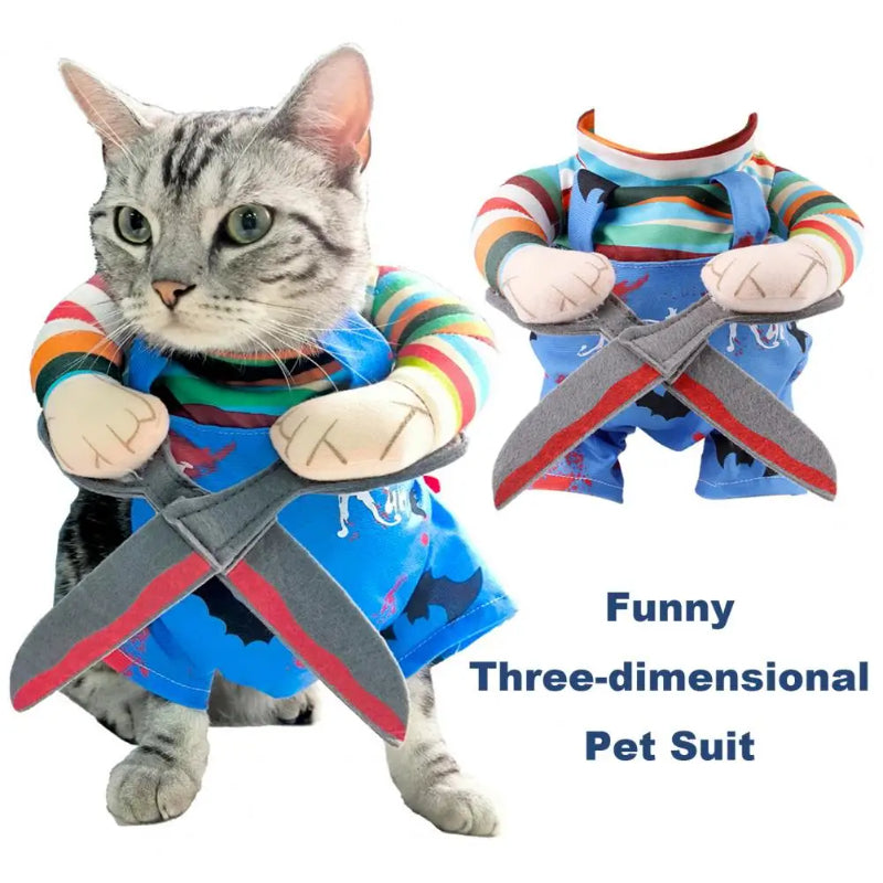 Pet Halloween Costume Cat Funny Outfit with Adjustable - Discount Halloween City