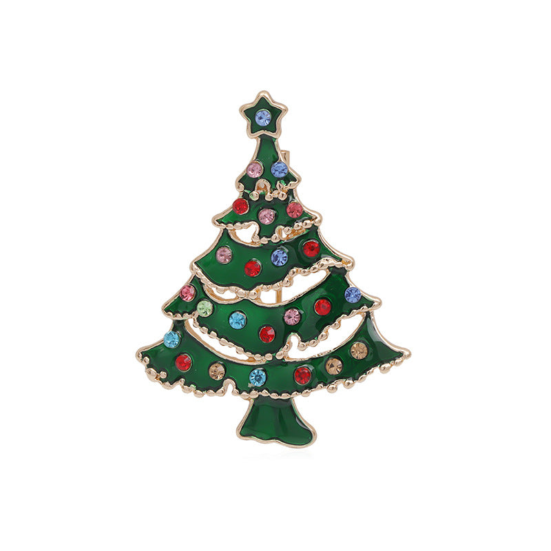 Halloween Snowman Christmas Tree Corsage Alloy Dripping - Costumes