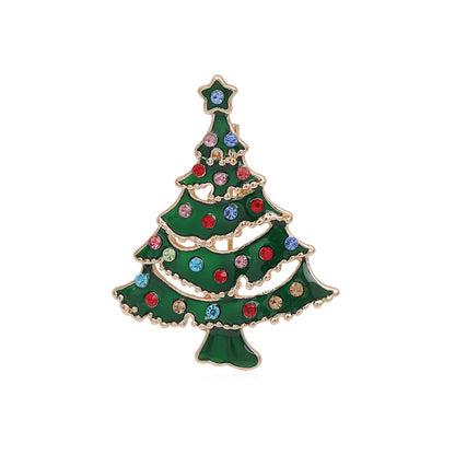 Halloween Snowman Christmas Tree Corsage Alloy Dripping - Costumes