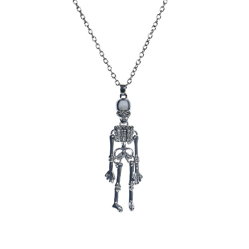 Ghost Halloween Costume Accessories Jewelry Long Necklace - Discount Halloween City
