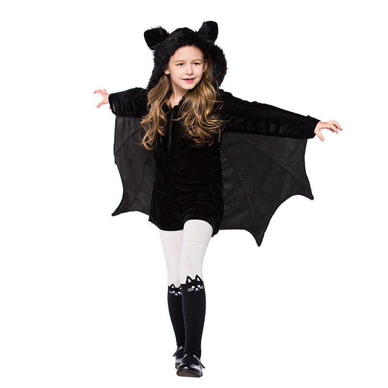 Halloween Kids's Costume Black Bat Cosplay Costumes - Discount Halloween City