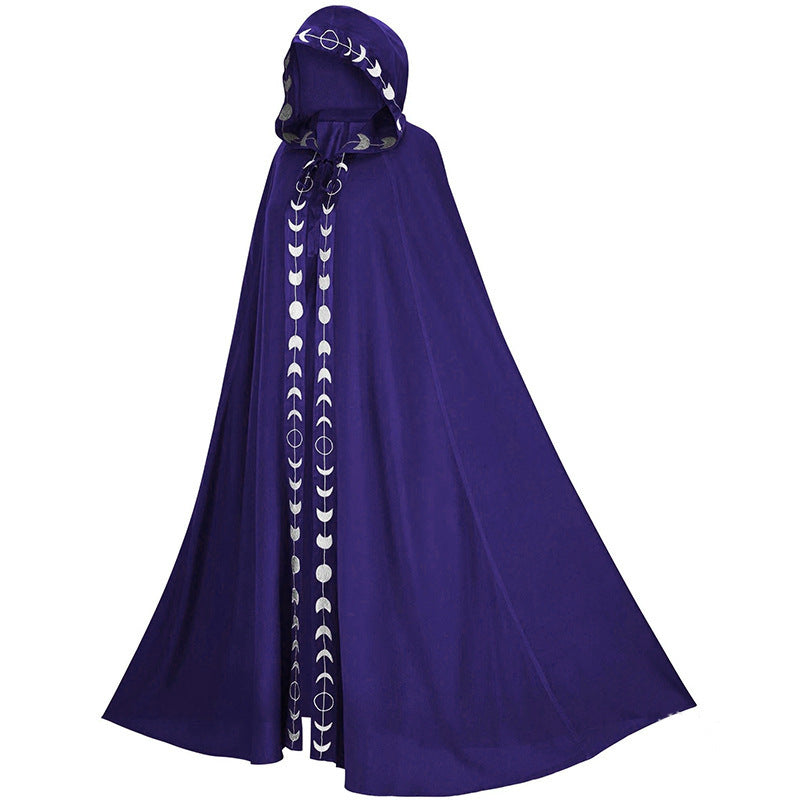 Hooded Cloak Medieval Renaissance 5 Color Printed Cloak - Discount Halloween City