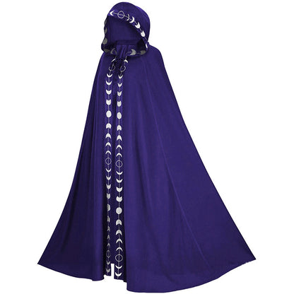 Hooded Cloak Medieval Renaissance 5 Color Printed Cloak - Discount Halloween City