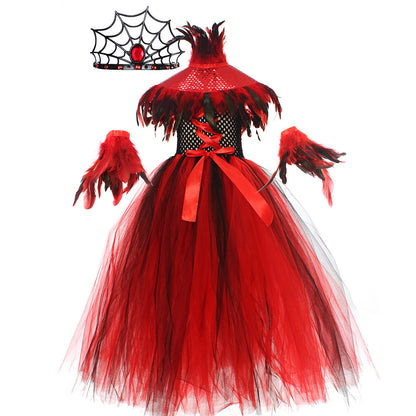 Halloween Costume Queen Long Skirt Suit - Discount Halloween City