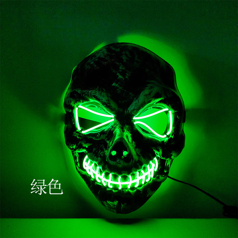 Halloween Horror Skull Led Luminous Mask - Discount Halloween City
