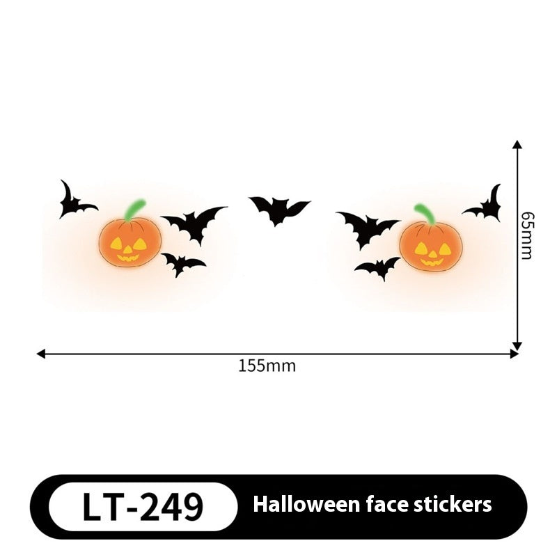Halloween Makeup Stickers Dress Up Cute Painted - Discount Halloween City