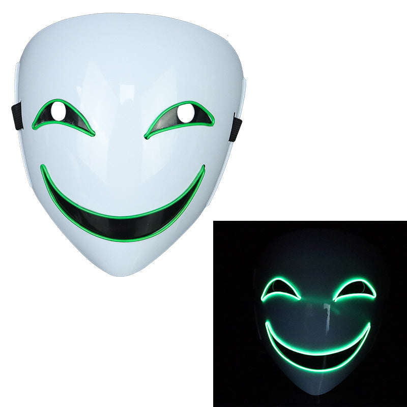 Glowing Black Halloween Mask - Discount Halloween City
