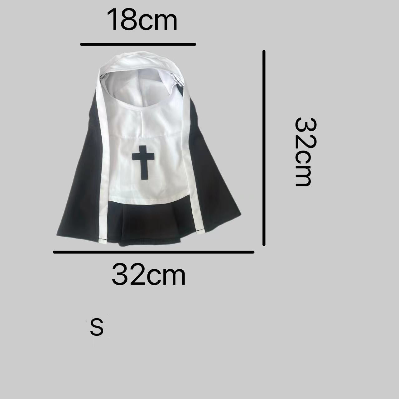PET SHOW Nun Dog Costume for Small Medium Dogs Halloween - Discount Halloween City