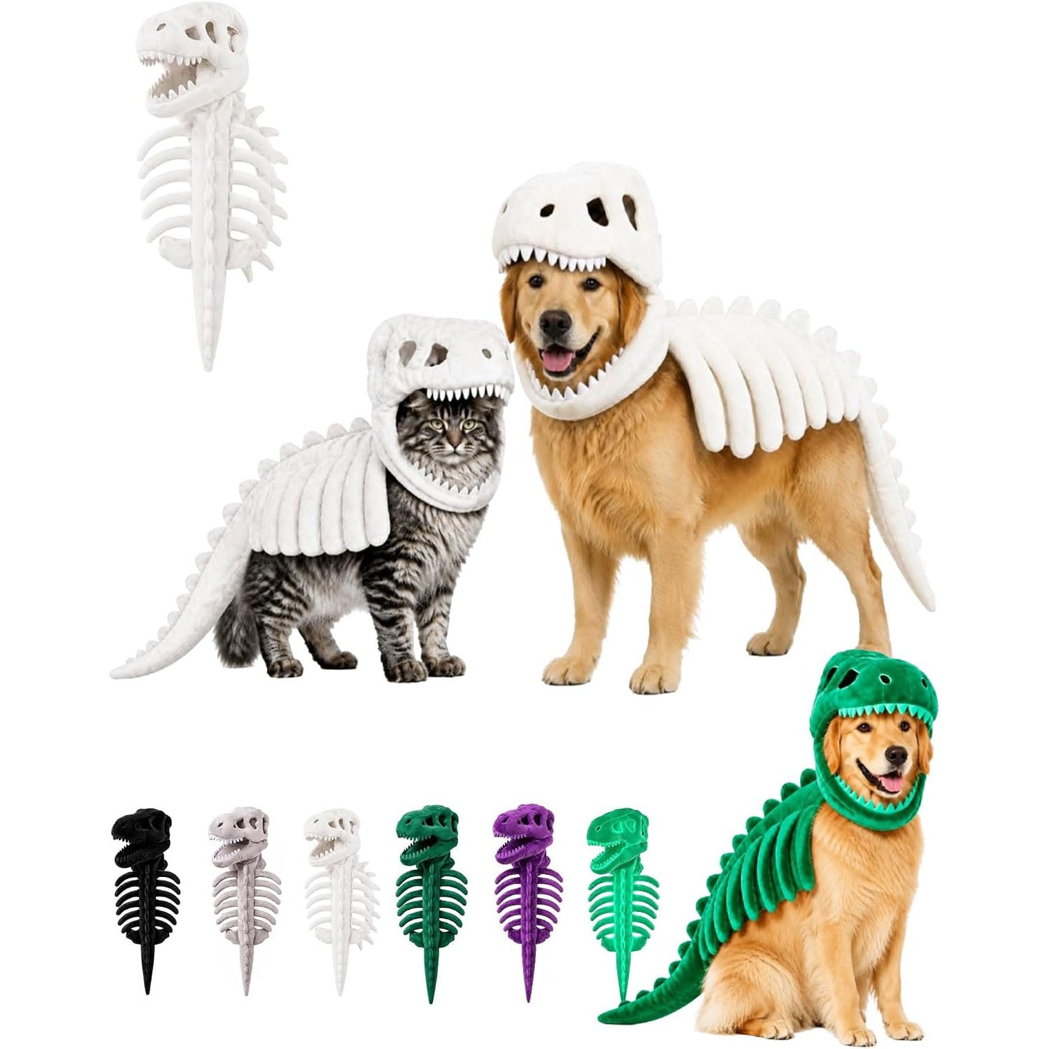 Pet Dog Cat and Dinosaur Skeleton Costume - alternate view 6