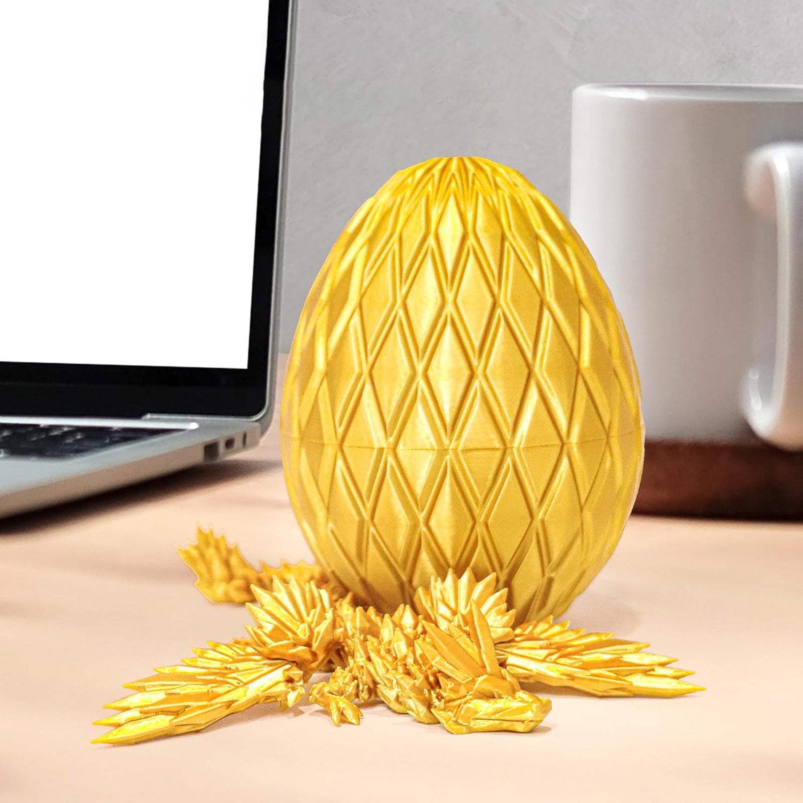 3d-printed Flying Dragon Egg - alternate view 4