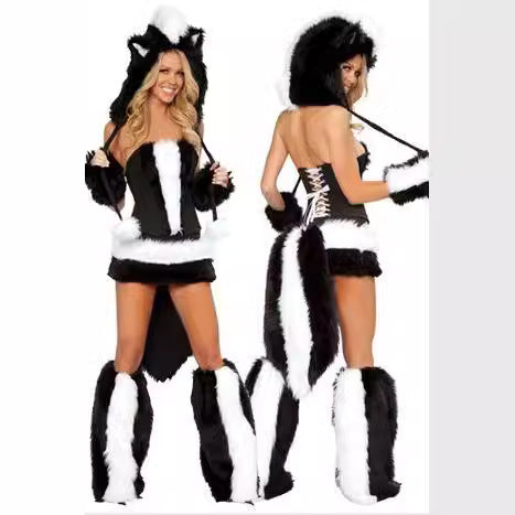 Lace One-piece Dress-up Character Animal Halloween Party - Discount Halloween City