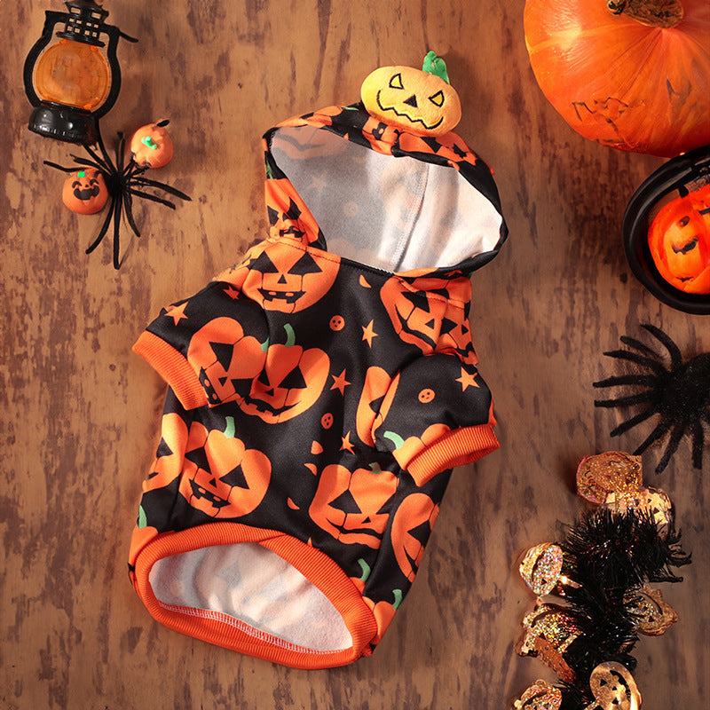 Cross-border Pet Costume Halloween Classic Pumpkin Skirt - Discount Halloween City