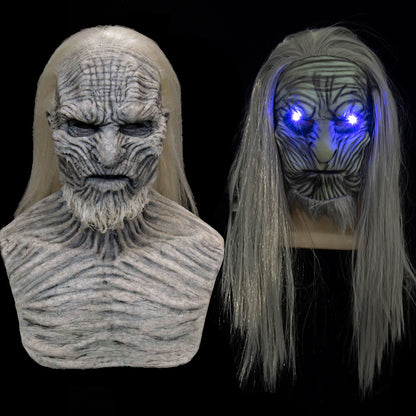Latex Wig Mask Halloween Horror Headgear - Discount Halloween City