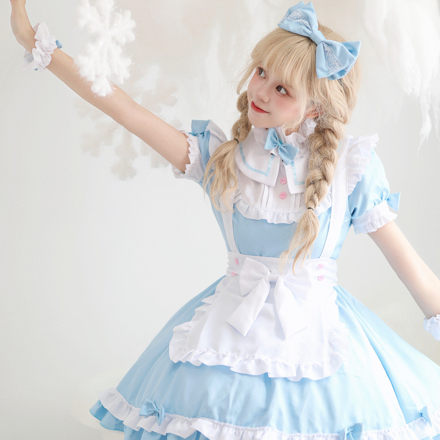 Halloween COS Plus Size Maid Costume Removable Sleeve | Plus Size Costumes | Indoor Decorations - Decorations