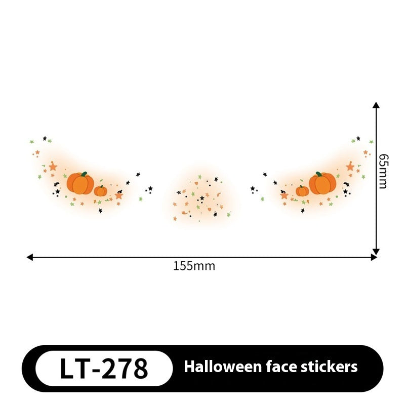 Halloween Makeup Stickers Dress Up Cute Painted - Discount Halloween City