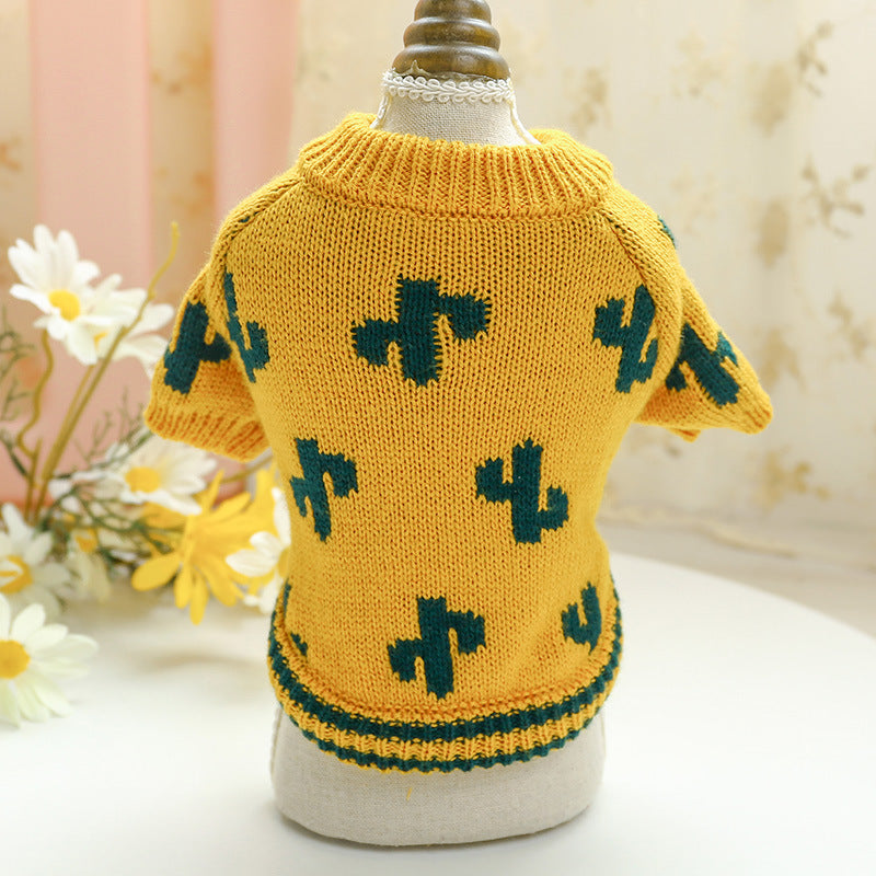 Halloween Bowknot Dog Clothes Cat Costume Hollow Knit Dog - Discount Halloween City