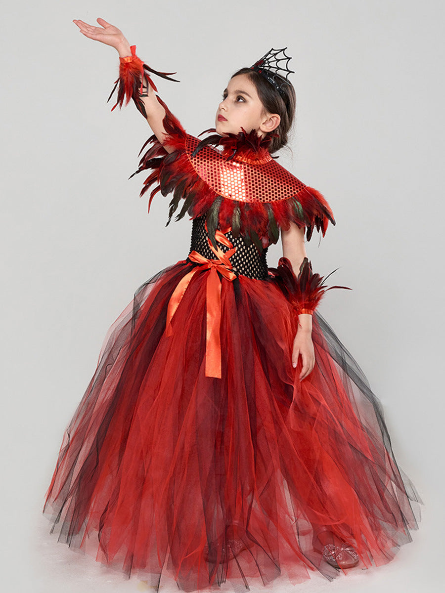 Halloween Costume Queen Long Skirt Suit - Discount Halloween City
