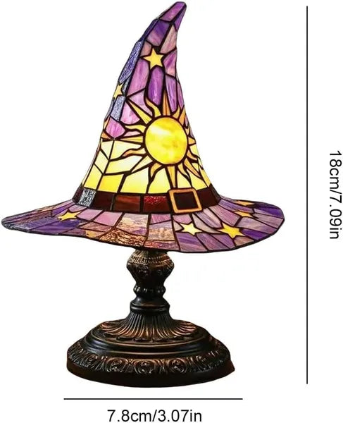 Handmade Gothic Witch Hat Night Light -witch Hat Lamp - Discount Halloween City