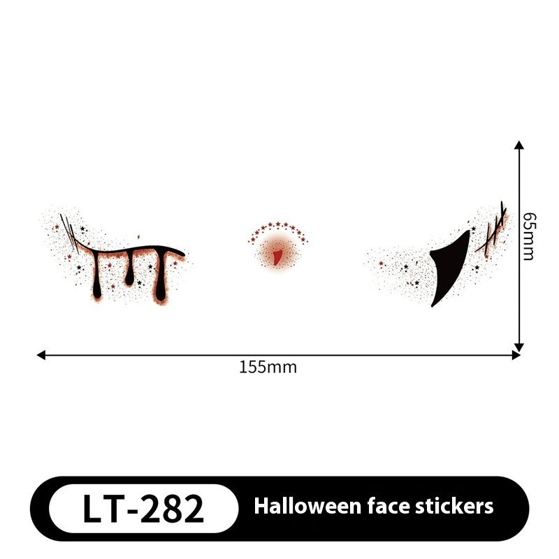 Halloween Makeup Stickers Dress Up Cute Painted - Discount Halloween City